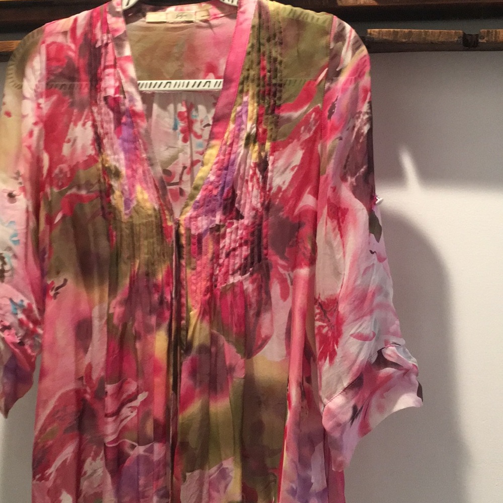 Sheer floral top Sz. S